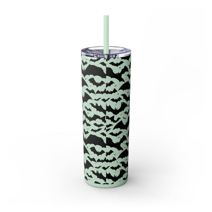 Halloween Bats Skinny 20oz Tumbler with Straw - DeRose Seasonal