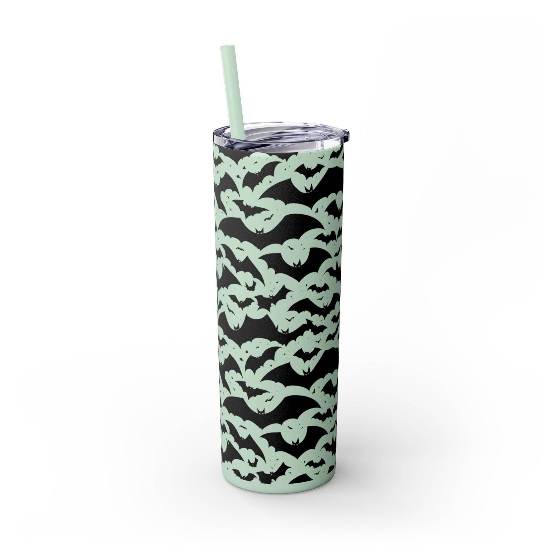 Halloween Bats Skinny 20oz Tumbler with Straw - DeRose Seasonal