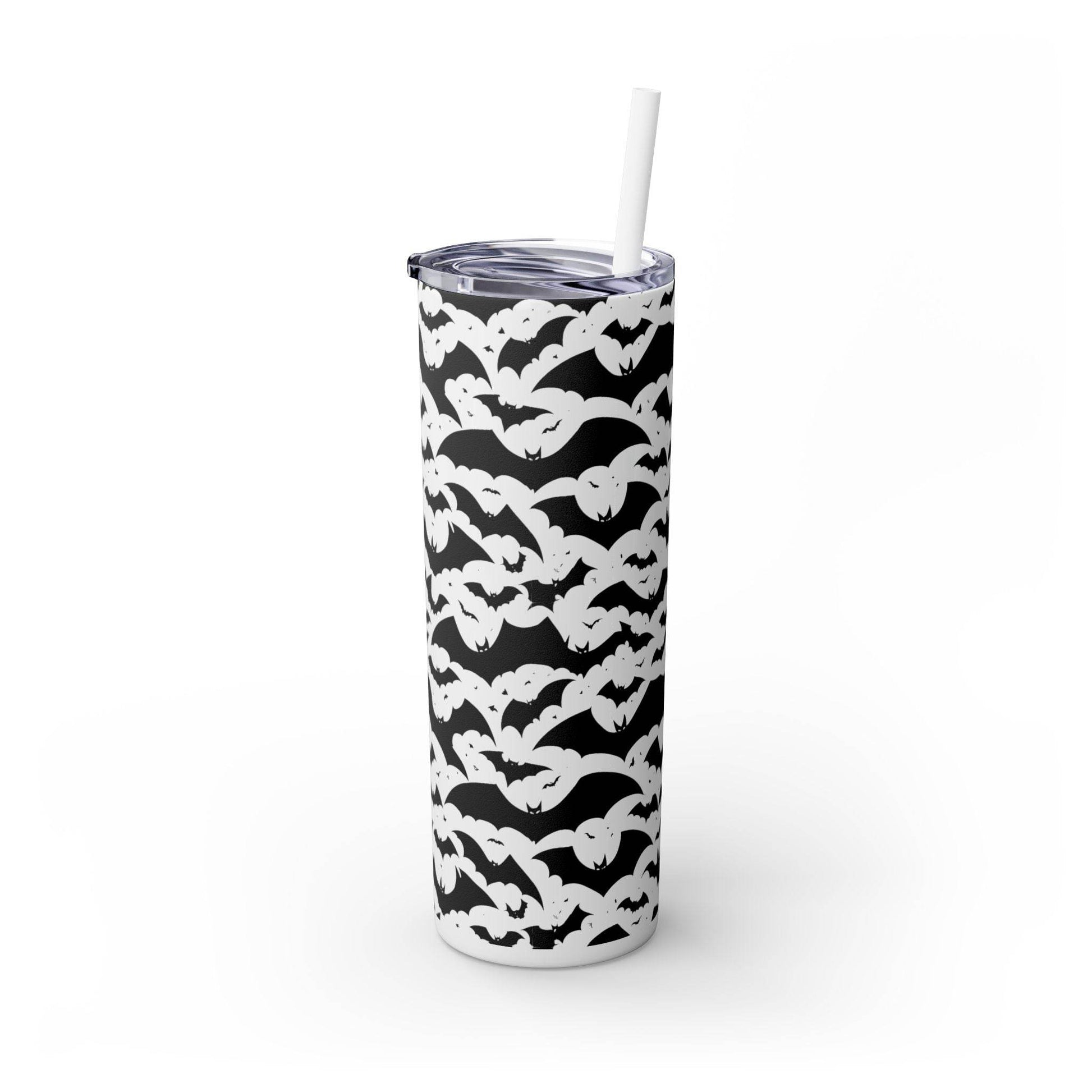 Halloween Bats Skinny 20oz Tumbler with Straw - DeRose Seasonal