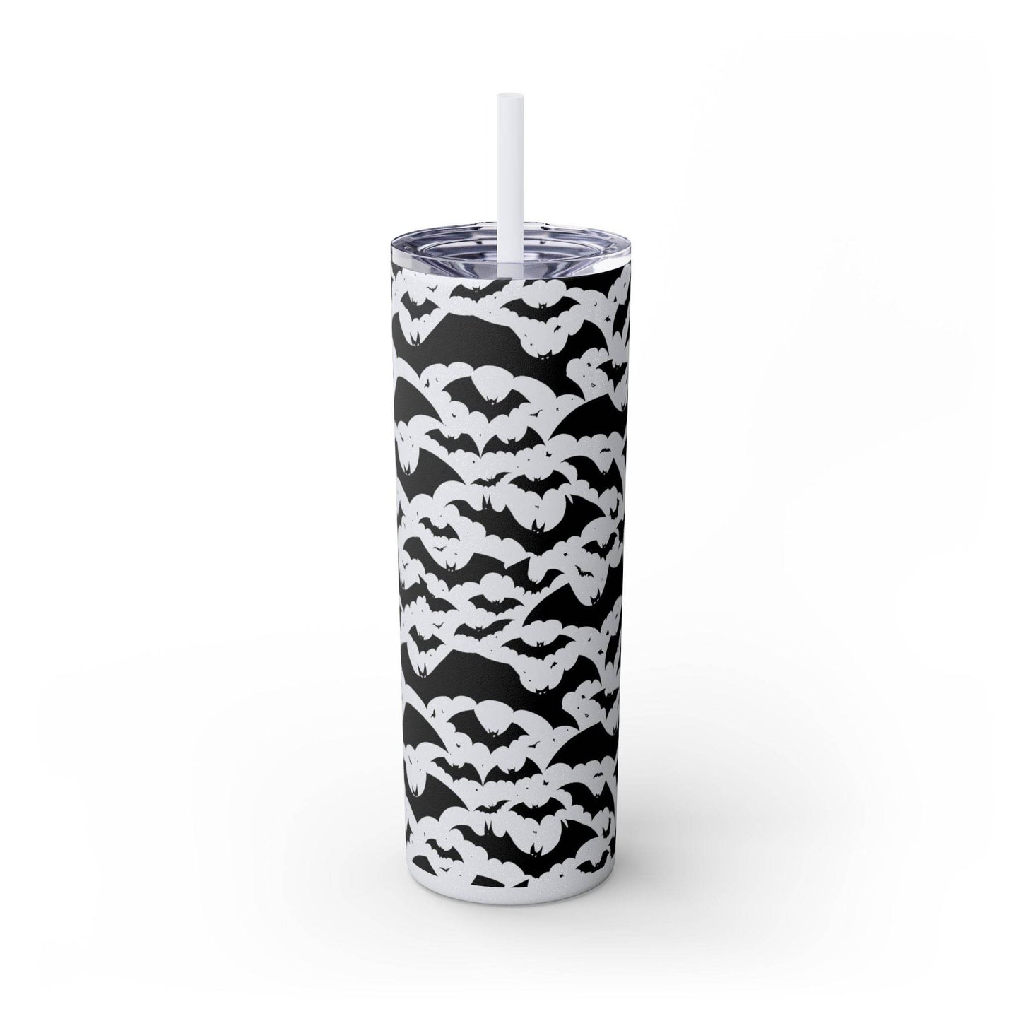 Halloween Bats Skinny 20oz Tumbler with Straw - DeRose Seasonal