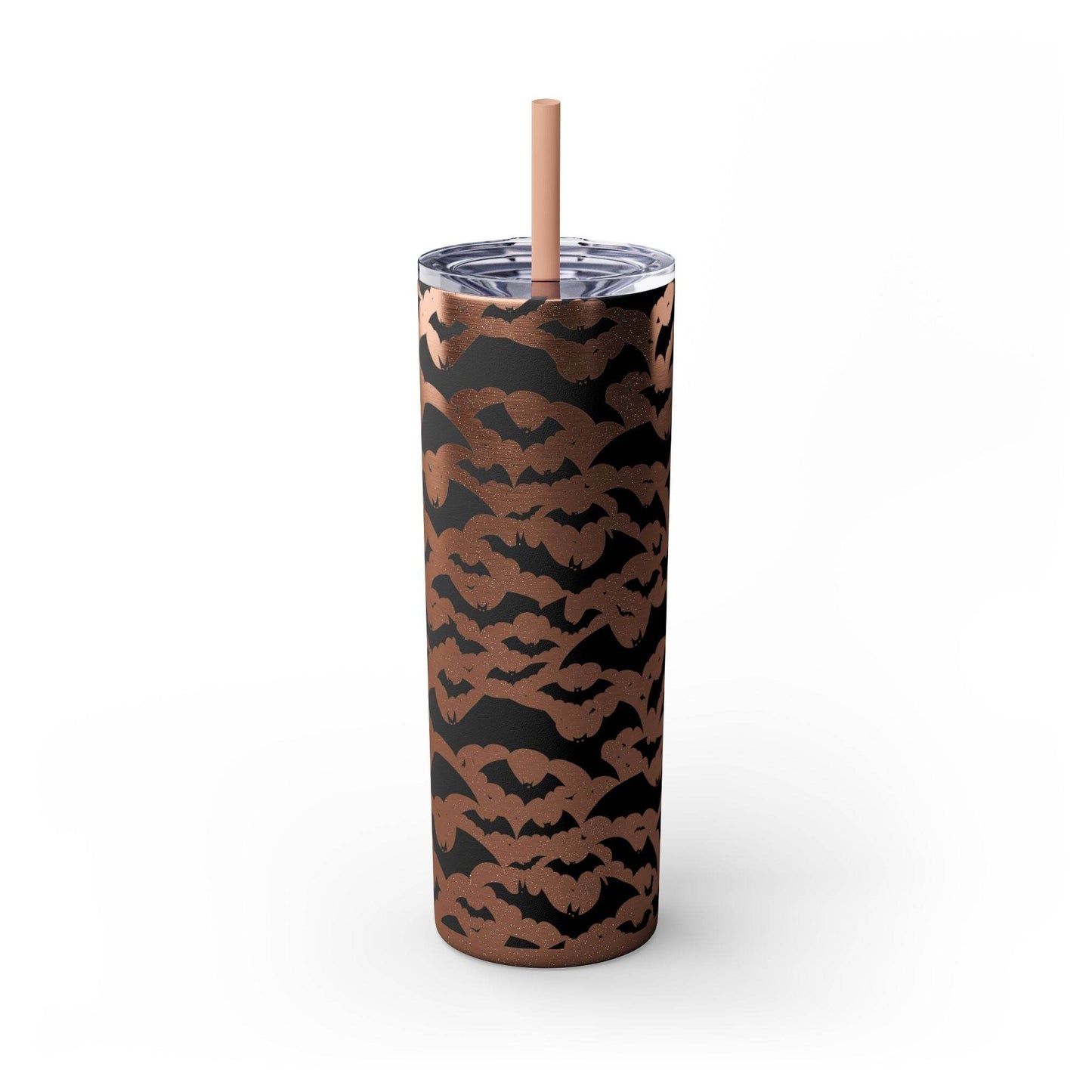 Halloween Bats Skinny 20oz Tumbler with Straw - DeRose Seasonal