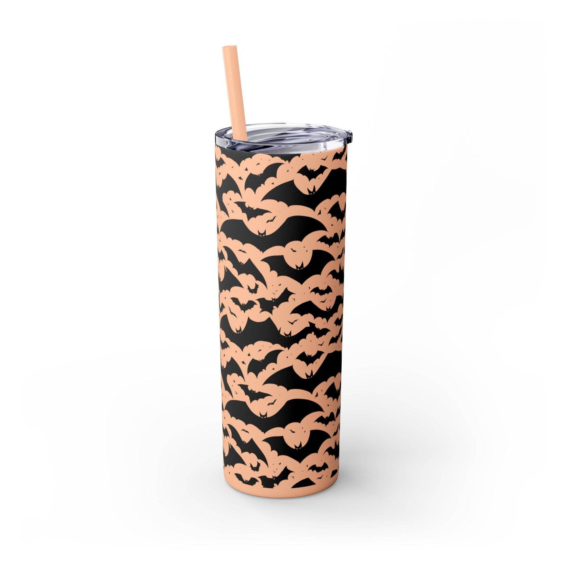 Halloween Bats Skinny 20oz Tumbler with Straw - DeRose Seasonal