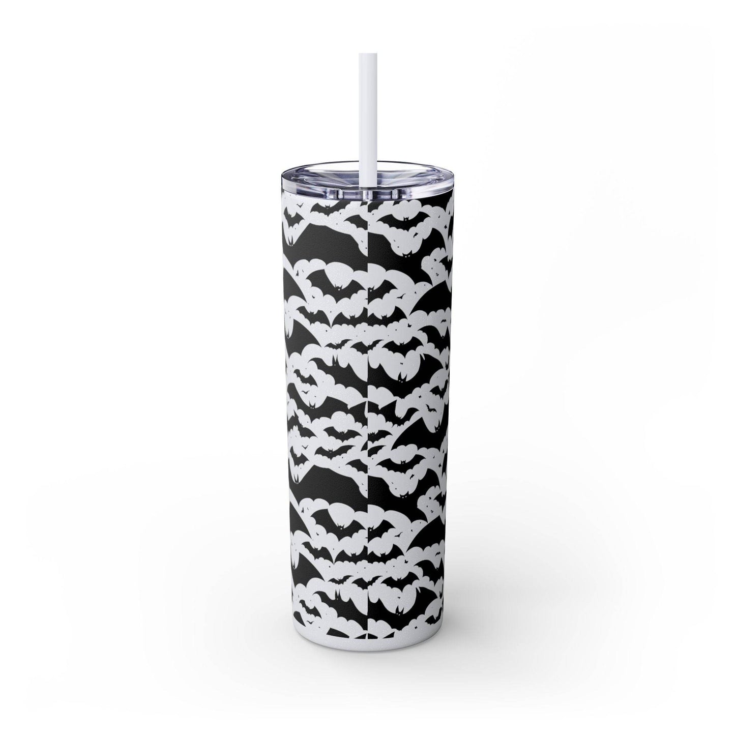 Halloween Bats Skinny 20oz Tumbler with Straw - DeRose Seasonal