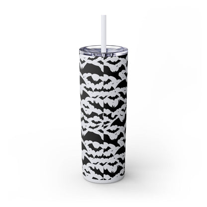 Halloween Bats Skinny 20oz Tumbler with Straw - DeRose Seasonal