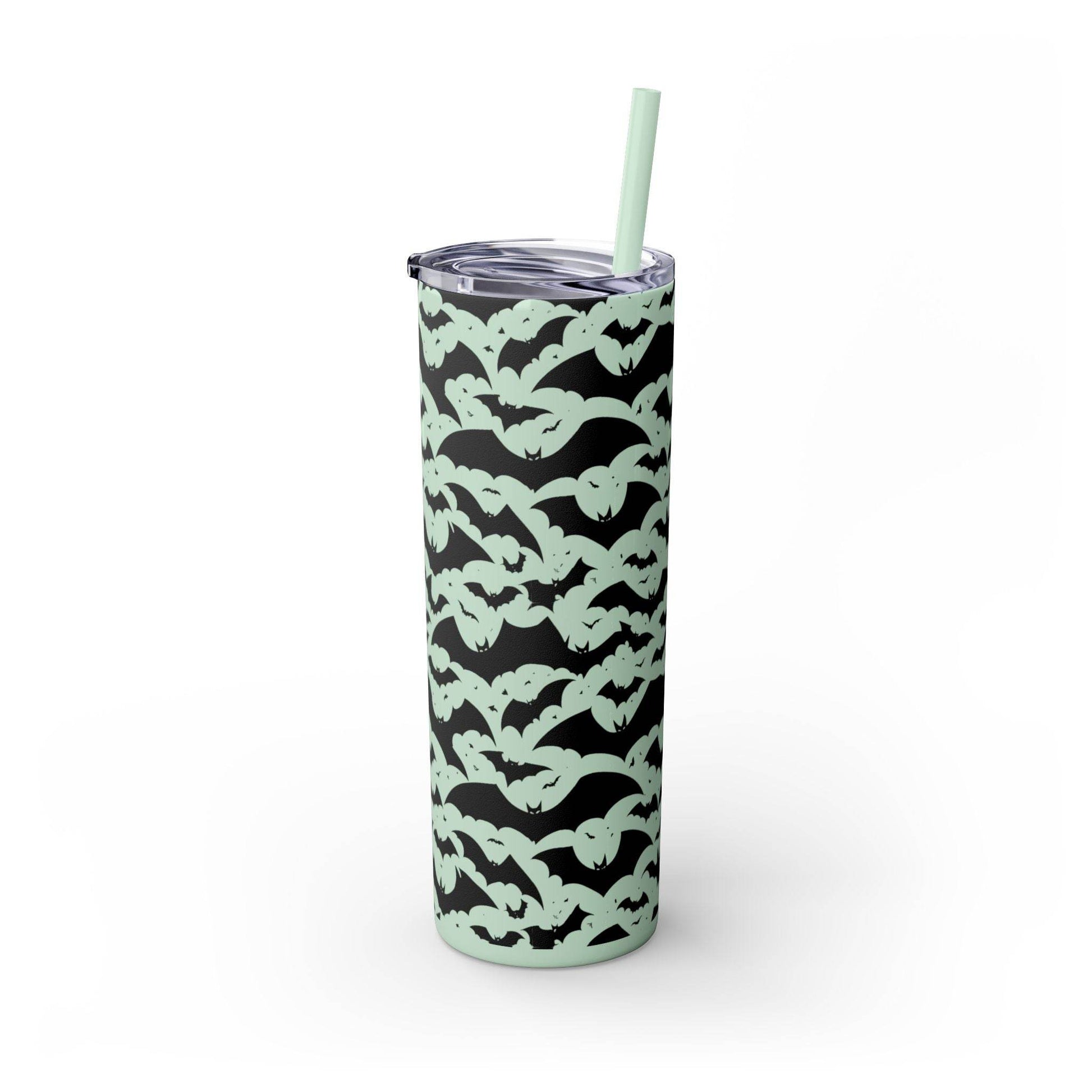 Halloween Bats Skinny 20oz Tumbler with Straw - DeRose Seasonal