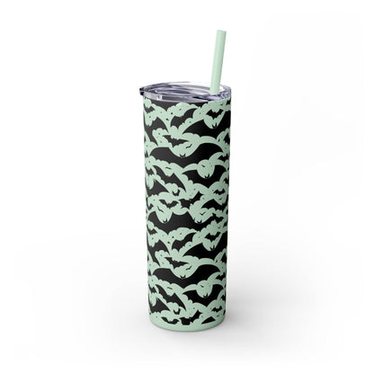 Halloween Bats Skinny 20oz Tumbler with Straw - DeRose Seasonal