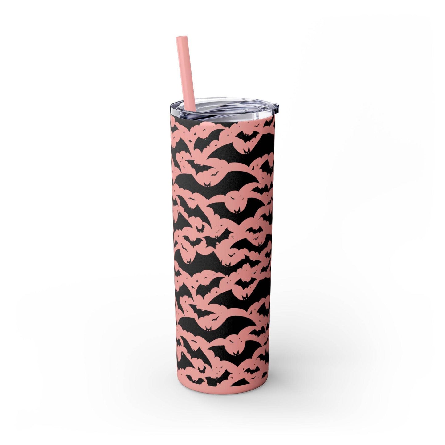 Halloween Bats Skinny 20oz Tumbler with Straw - DeRose Seasonal