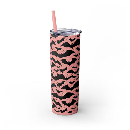 Halloween Bats Skinny 20oz Tumbler with Straw - DeRose Seasonal