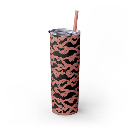 Halloween Bats Skinny 20oz Tumbler with Straw - DeRose Seasonal