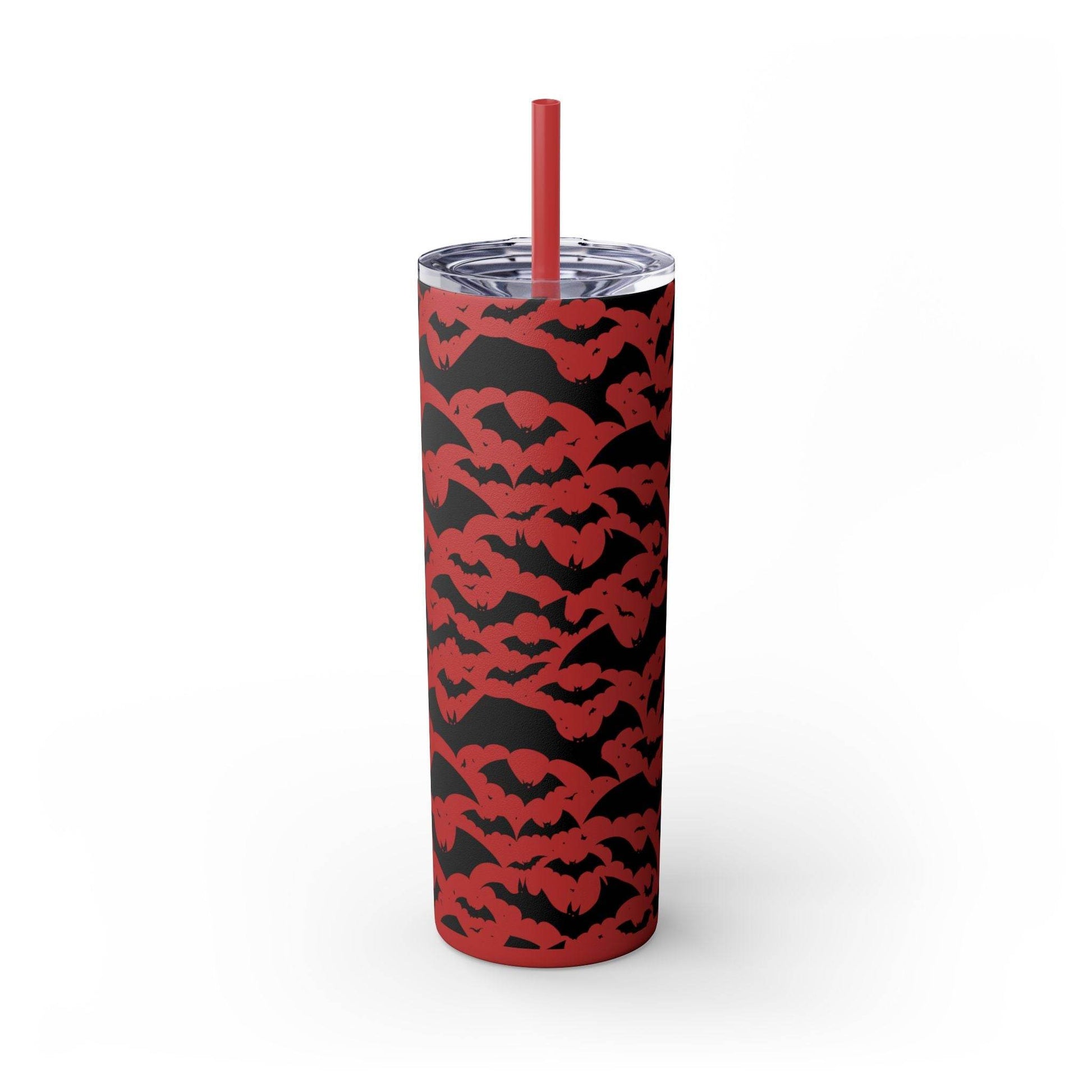 Halloween Bats Skinny 20oz Tumbler with Straw - DeRose Seasonal