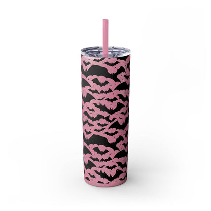 Halloween Bats Skinny 20oz Tumbler with Straw - DeRose Seasonal