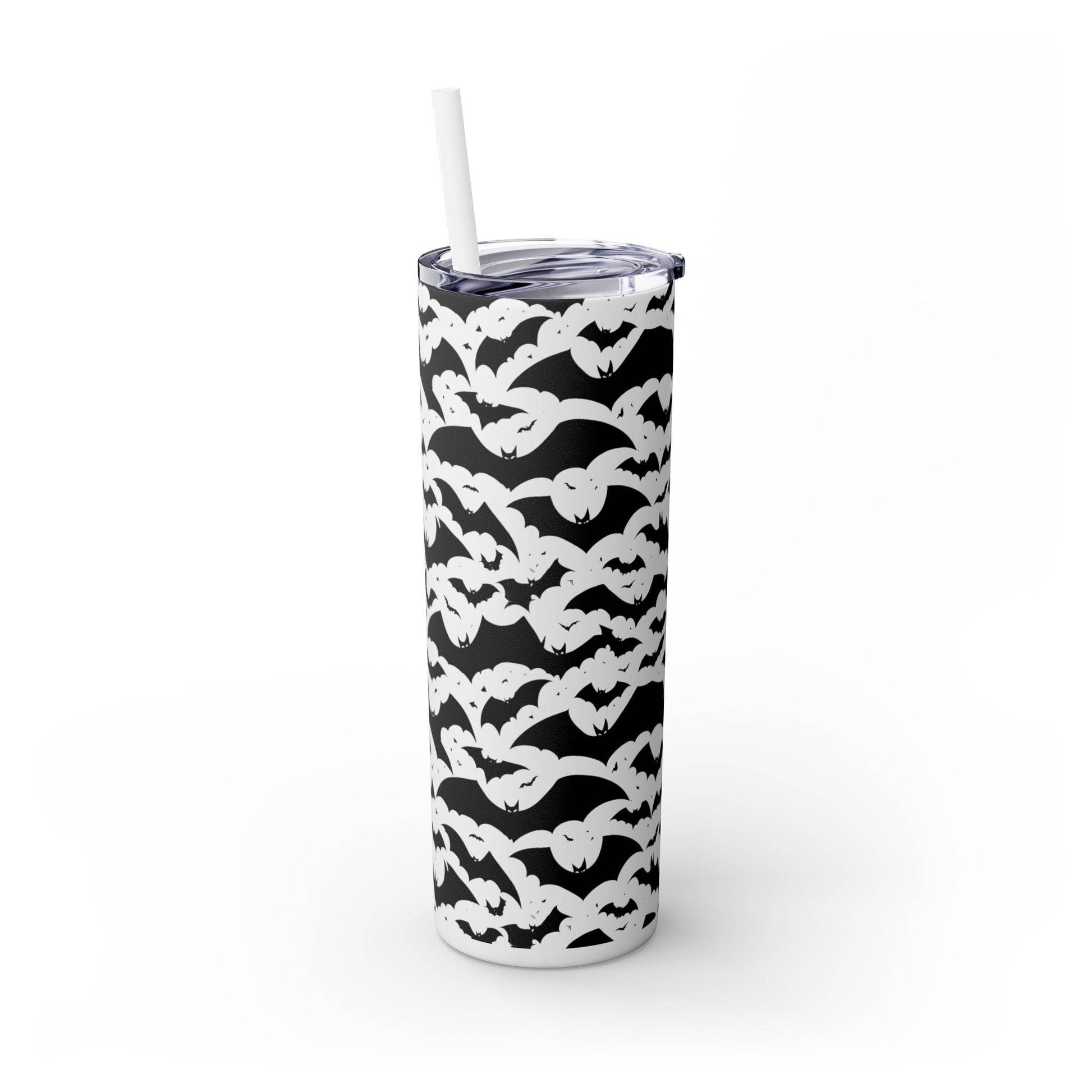 Halloween Bats Skinny 20oz Tumbler with Straw - DeRose Seasonal