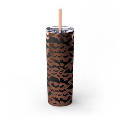 Halloween Bats Skinny 20oz Tumbler with Straw - DeRose Seasonal