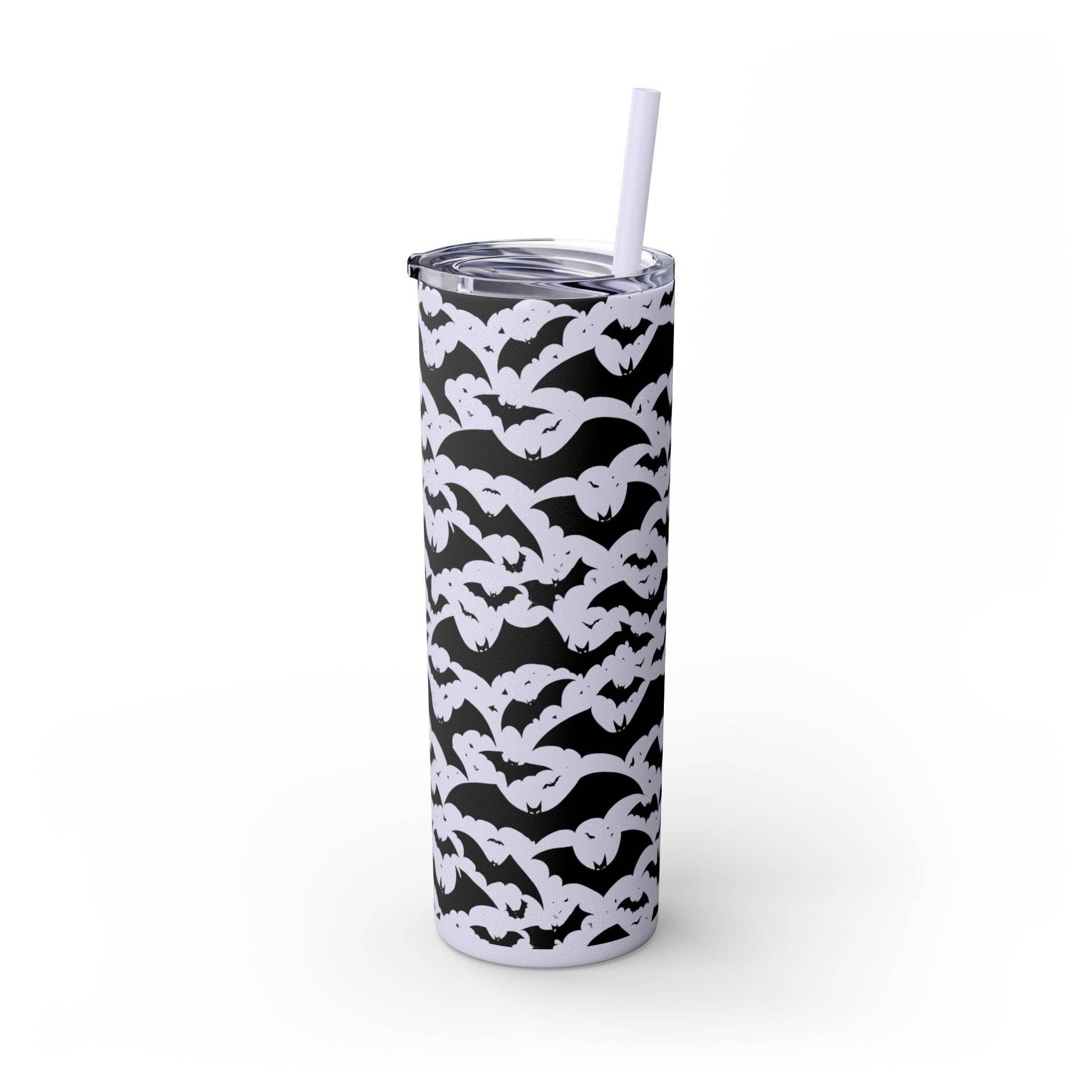 Halloween Bats Skinny 20oz Tumbler with Straw - DeRose Seasonal