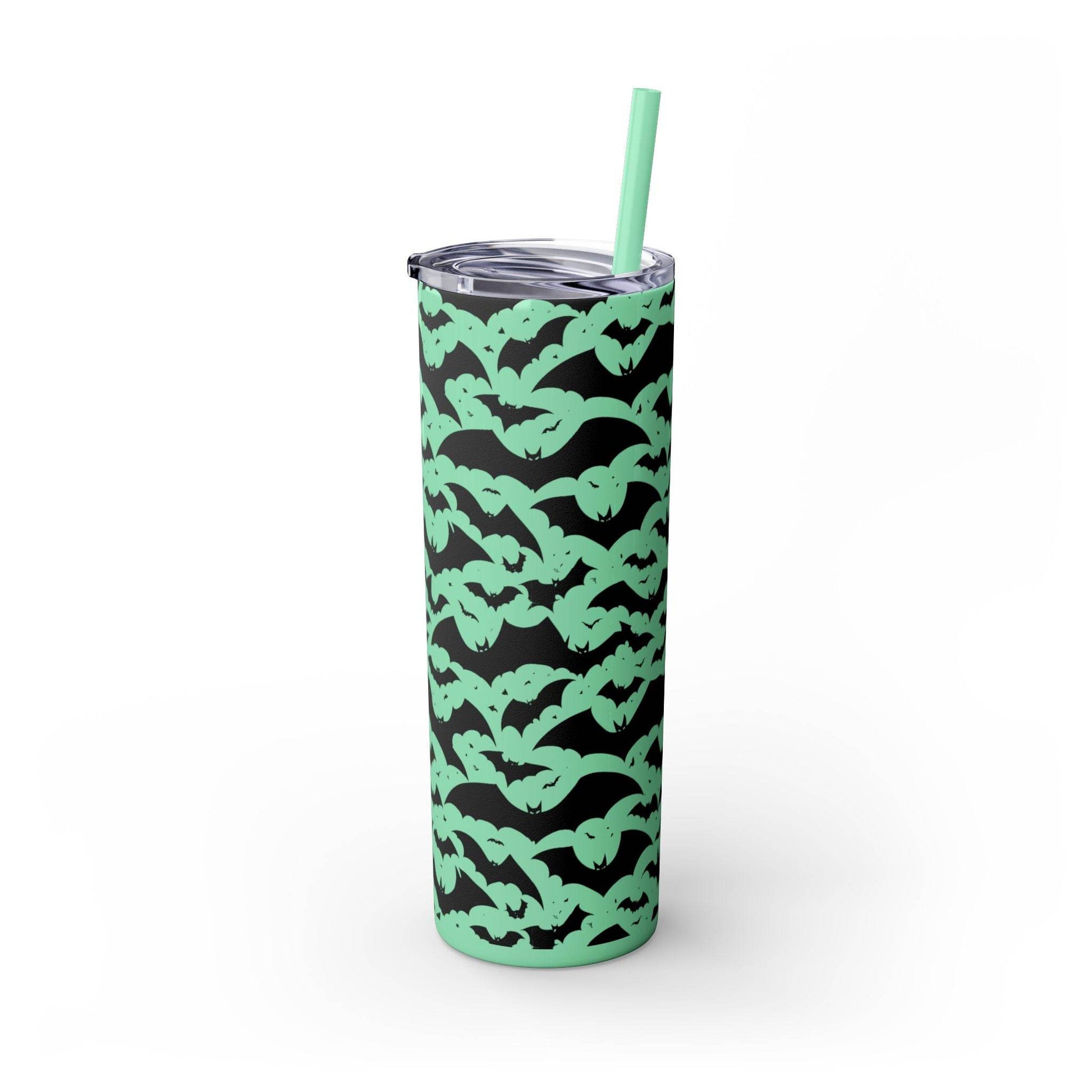 Halloween Bats Skinny 20oz Tumbler with Straw - DeRose Seasonal