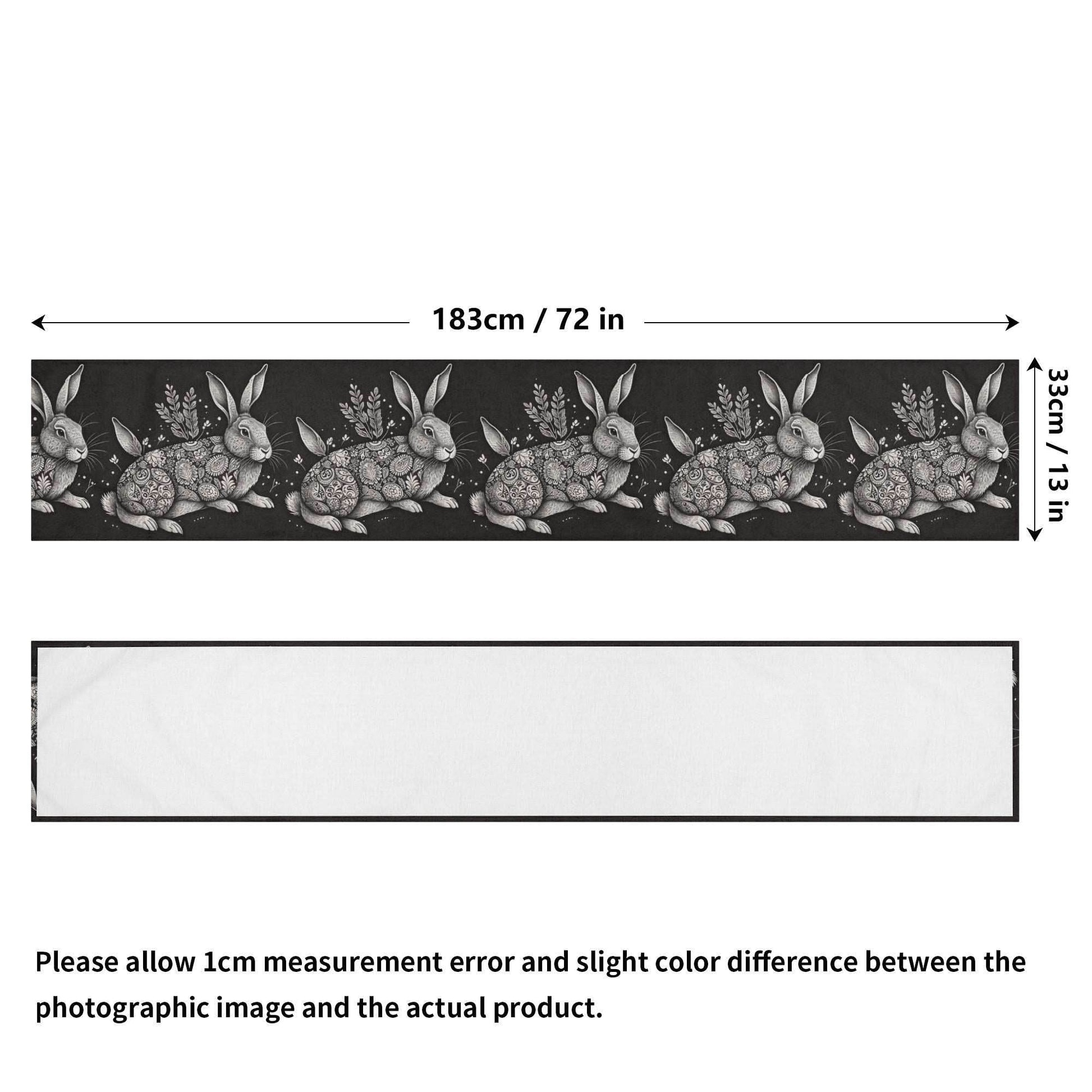 Big Abstract Bunny Polyester Table Runner - DeRose Seasonal