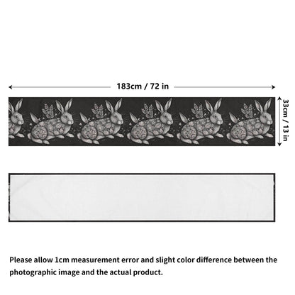 Big Abstract Bunny Polyester Table Runner - DeRose Seasonal