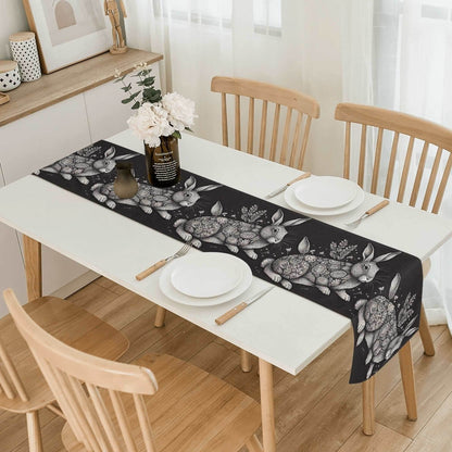 Big Abstract Bunny Polyester Table Runner - DeRose Seasonal