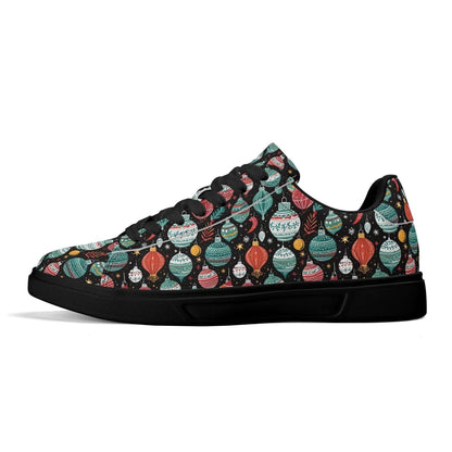 Big Ornament Adult Lightweight Brand Low Top Leather Shoes - DeRose Seasonal