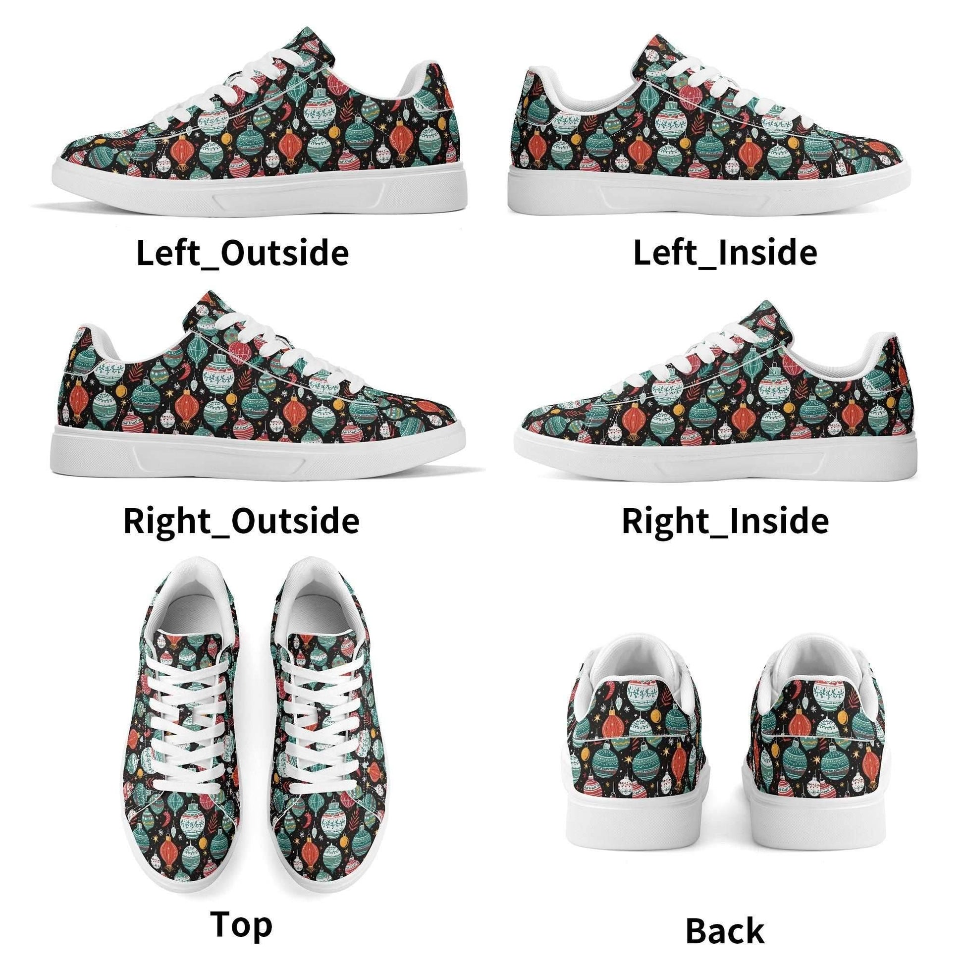 Big Ornament Adult Lightweight Brand Low Top Leather Shoes - DeRose Seasonal