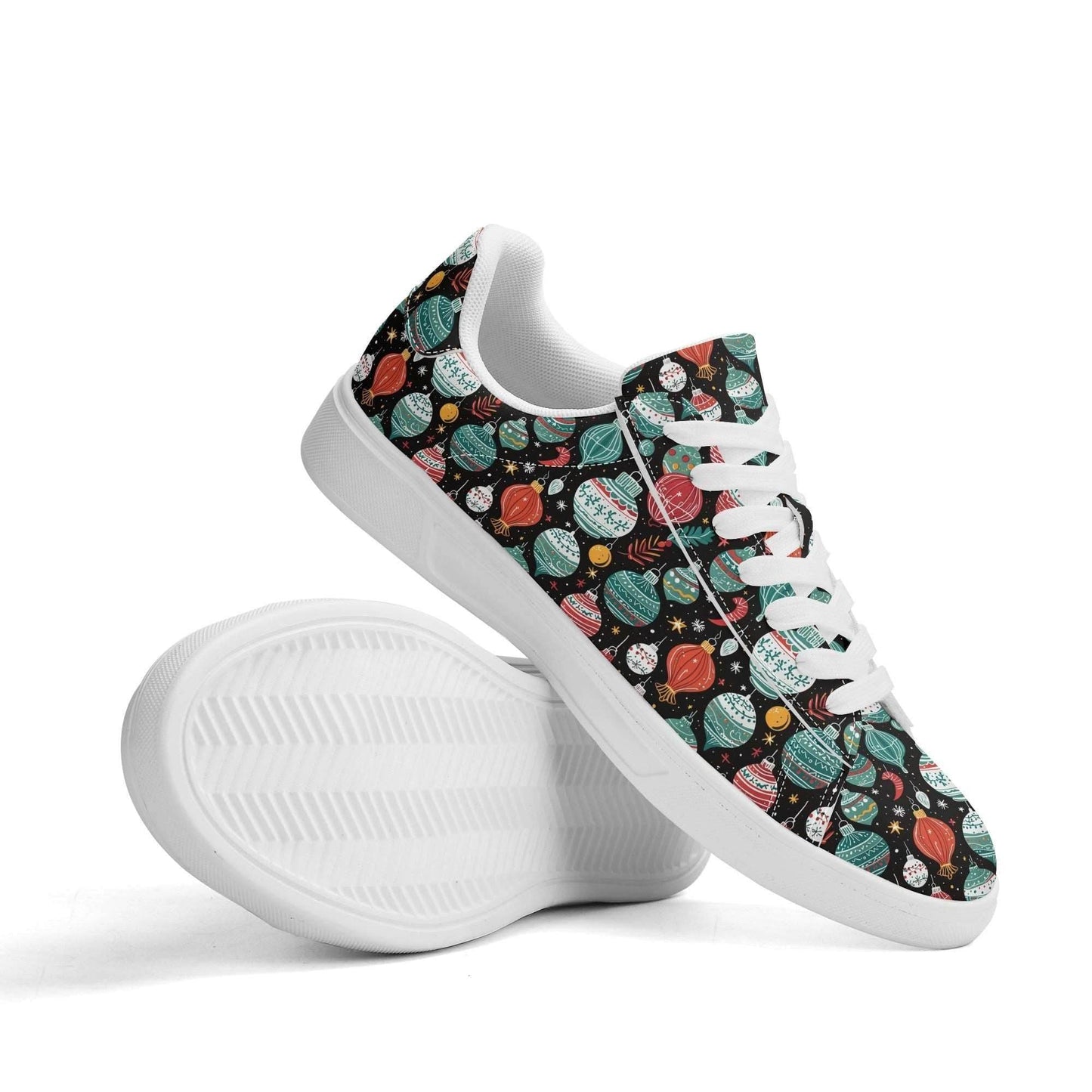 Big Ornament Adult Lightweight Brand Low Top Leather Shoes - DeRose Seasonal