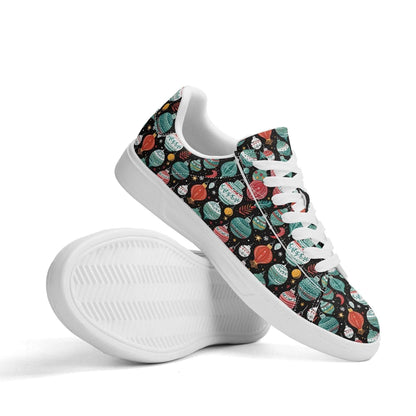Big Ornament Adult Lightweight Brand Low Top Leather Shoes - DeRose Seasonal
