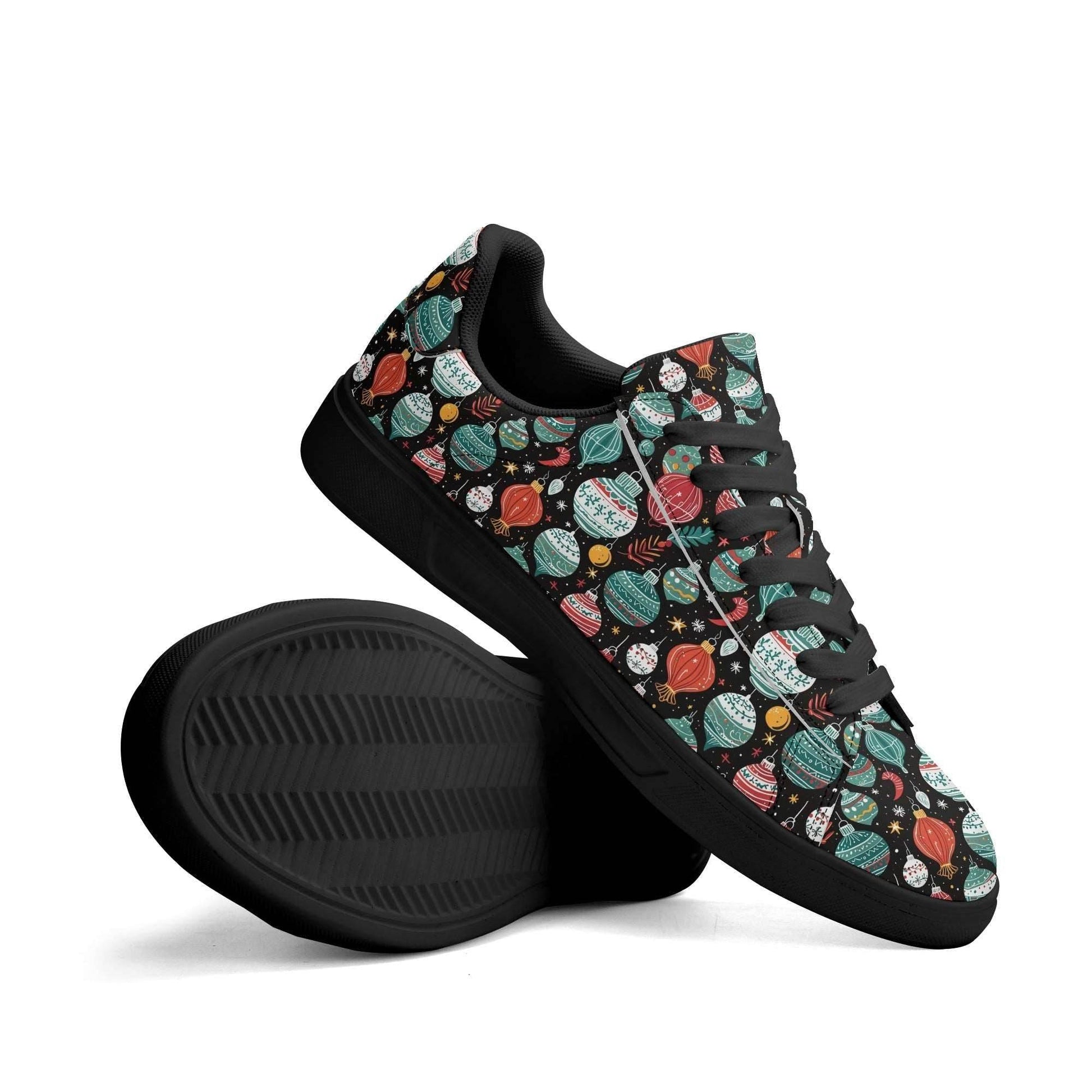 Big Ornament Adult Lightweight Brand Low Top Leather Shoes - DeRose Seasonal