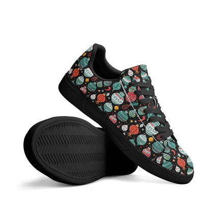 Big Ornament Adult Lightweight Brand Low Top Leather Shoes - DeRose Seasonal