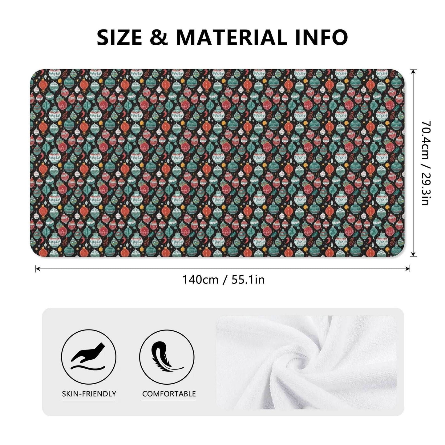 Big Ornament Bath Towel - DeRose Seasonal