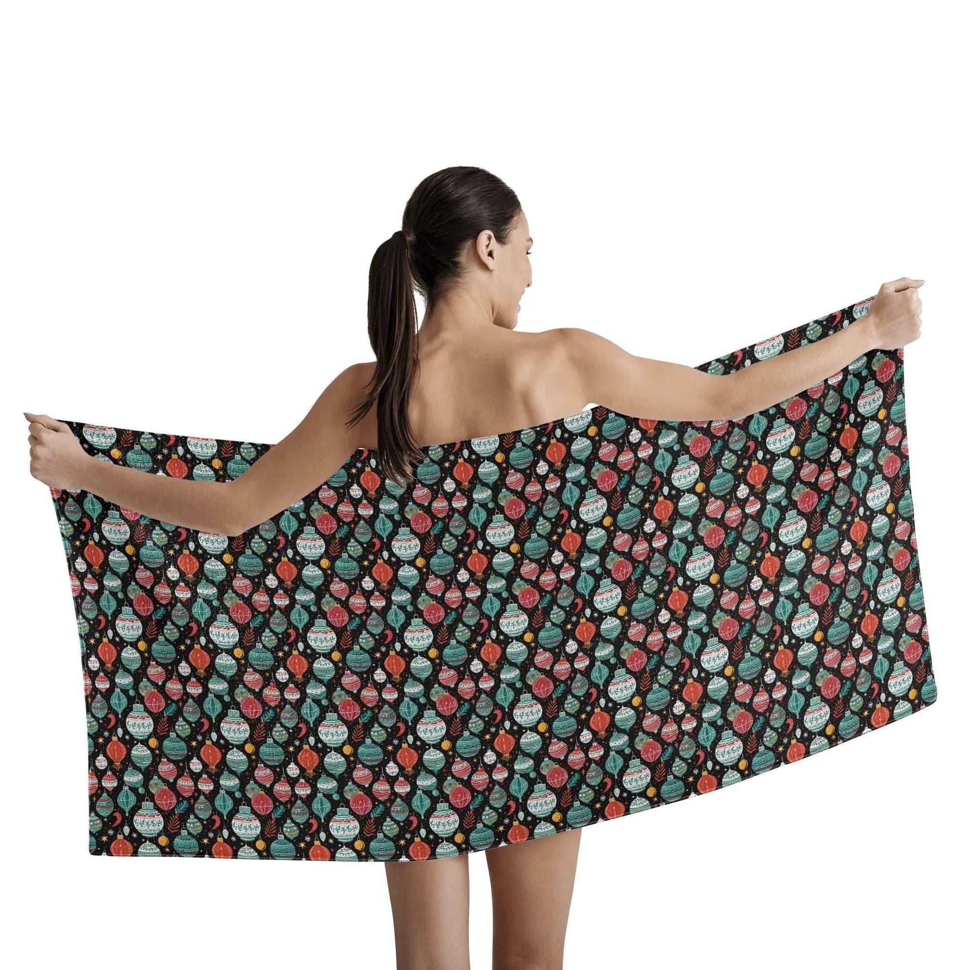 Big Ornament Bath Towel - DeRose Seasonal