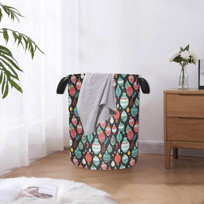 Big Ornament Polyester Laundry and Blanket Basket - DeRose Seasonal
