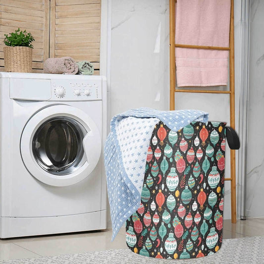 Big Ornament Polyester Laundry and Blanket Basket - DeRose Seasonal
