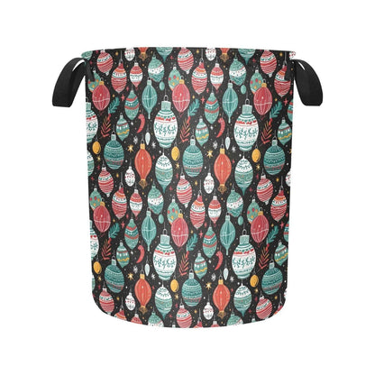 Big Ornament Polyester Laundry and Blanket Basket - DeRose Seasonal