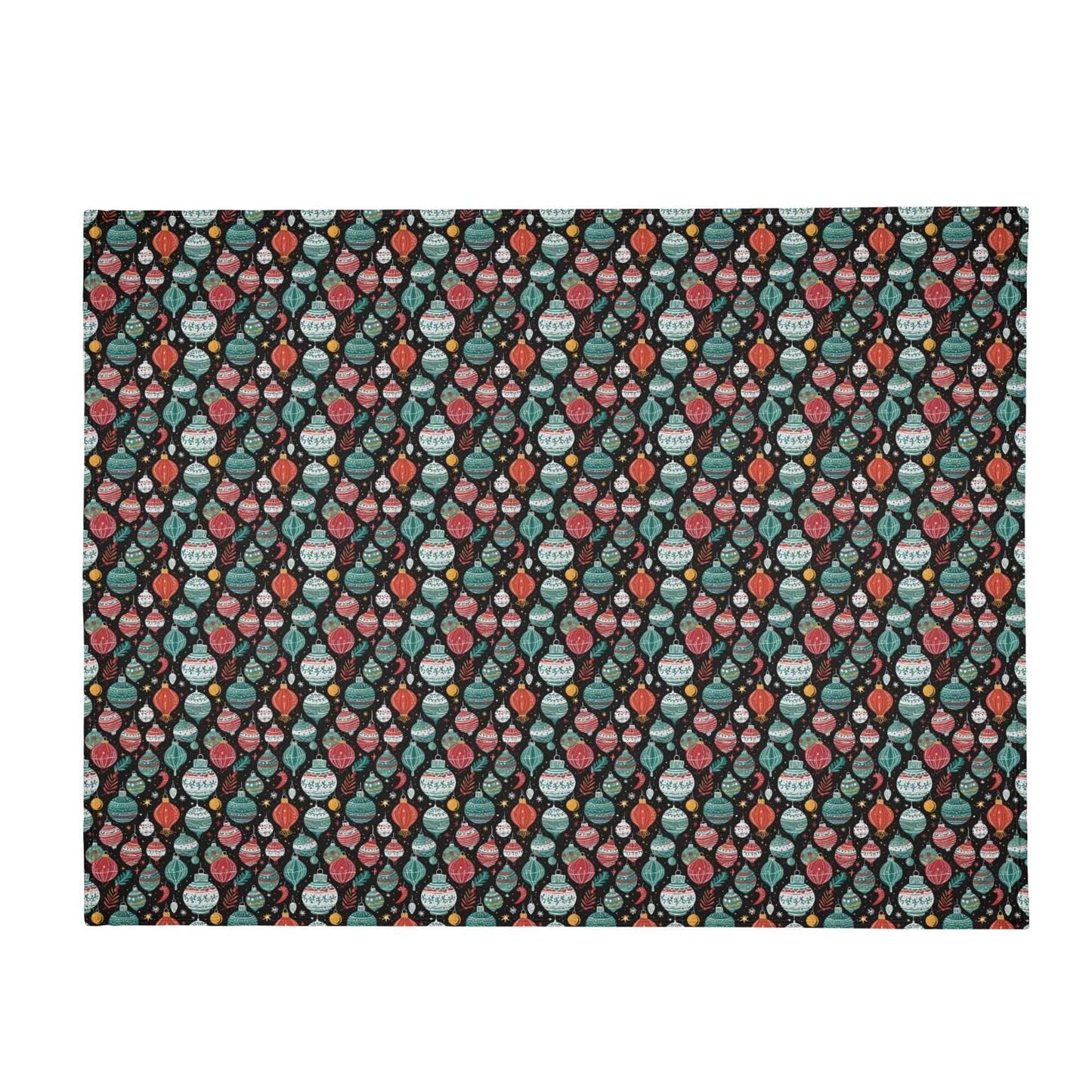 Big Ornament Flannel Breathable Blanket 4 Sizes - DeRose Seasonal
