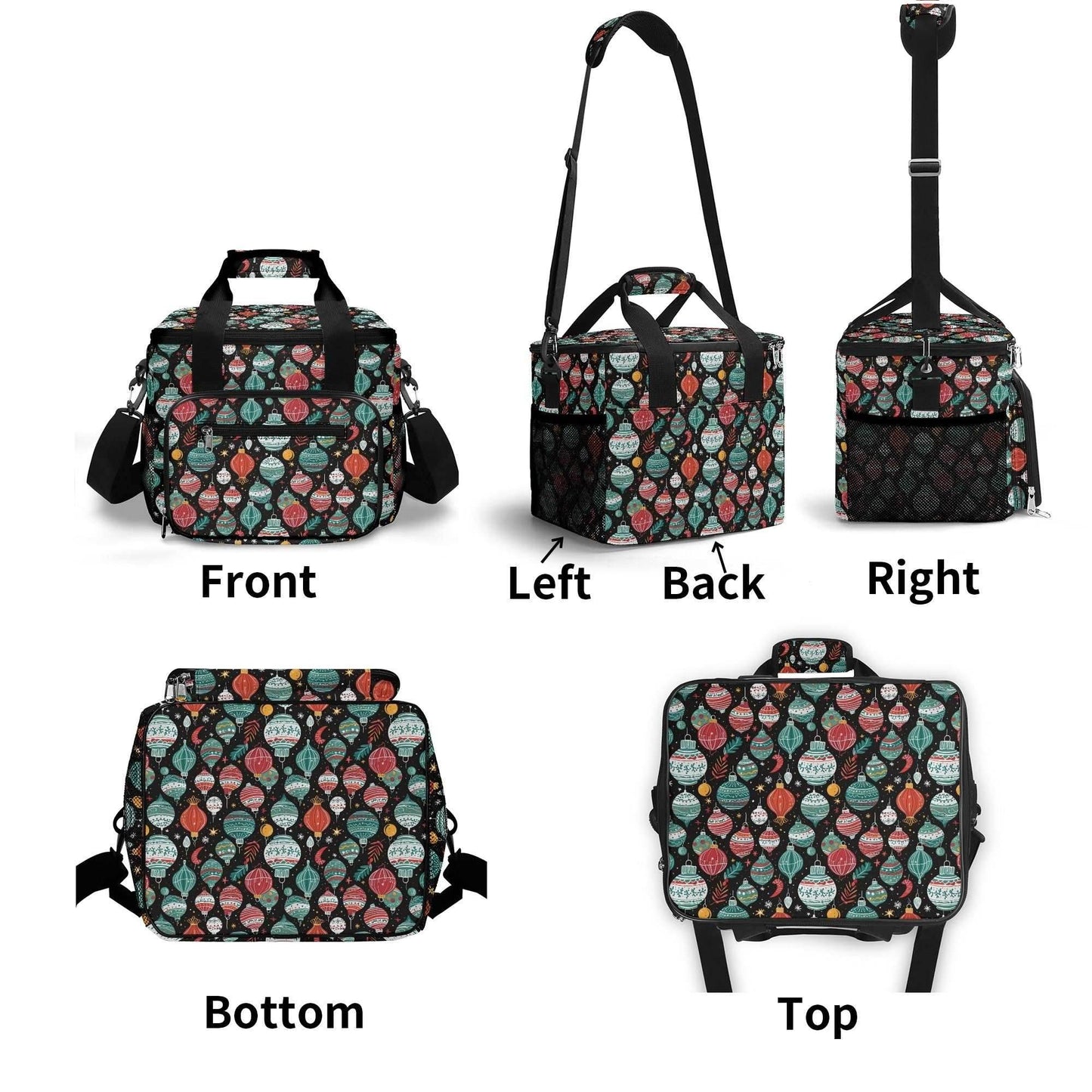 Big Ornament Insulated Leakproof Cooler Bag Lunch Box - DeRose Seasonal