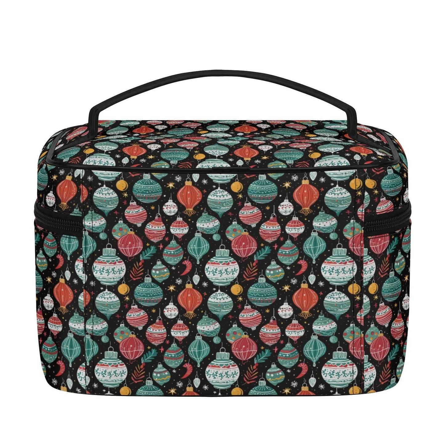 Big Ornament Leather Cosmetic Bag - DeRose Seasonal