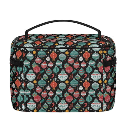 Big Ornament Leather Cosmetic Bag - DeRose Seasonal