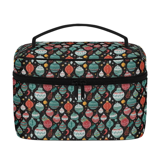 Big Ornament Leather Cosmetic Bag - DeRose Seasonal