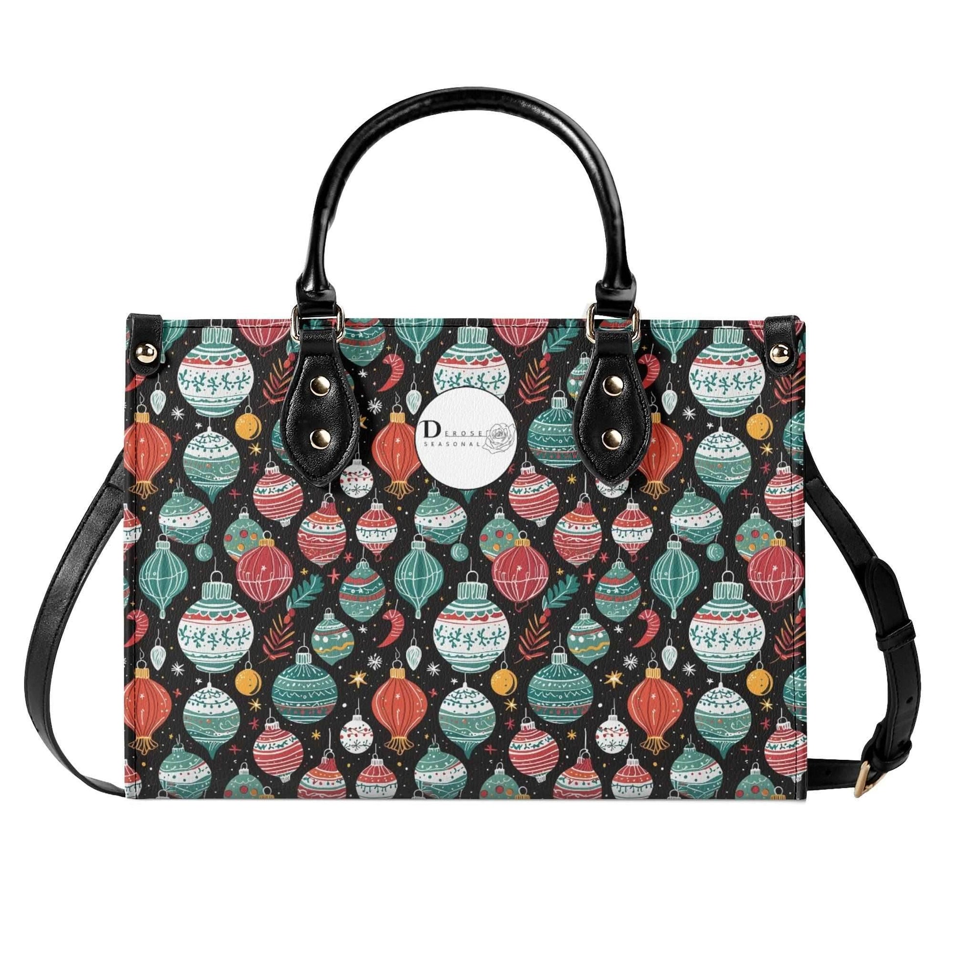 Big Ornament Luxury Women Leather Handbag (3 sizes) - DeRose Seasonal