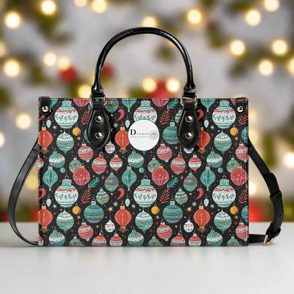 Big Ornament Luxury Women Leather Handbag (3 sizes) - DeRose Seasonal