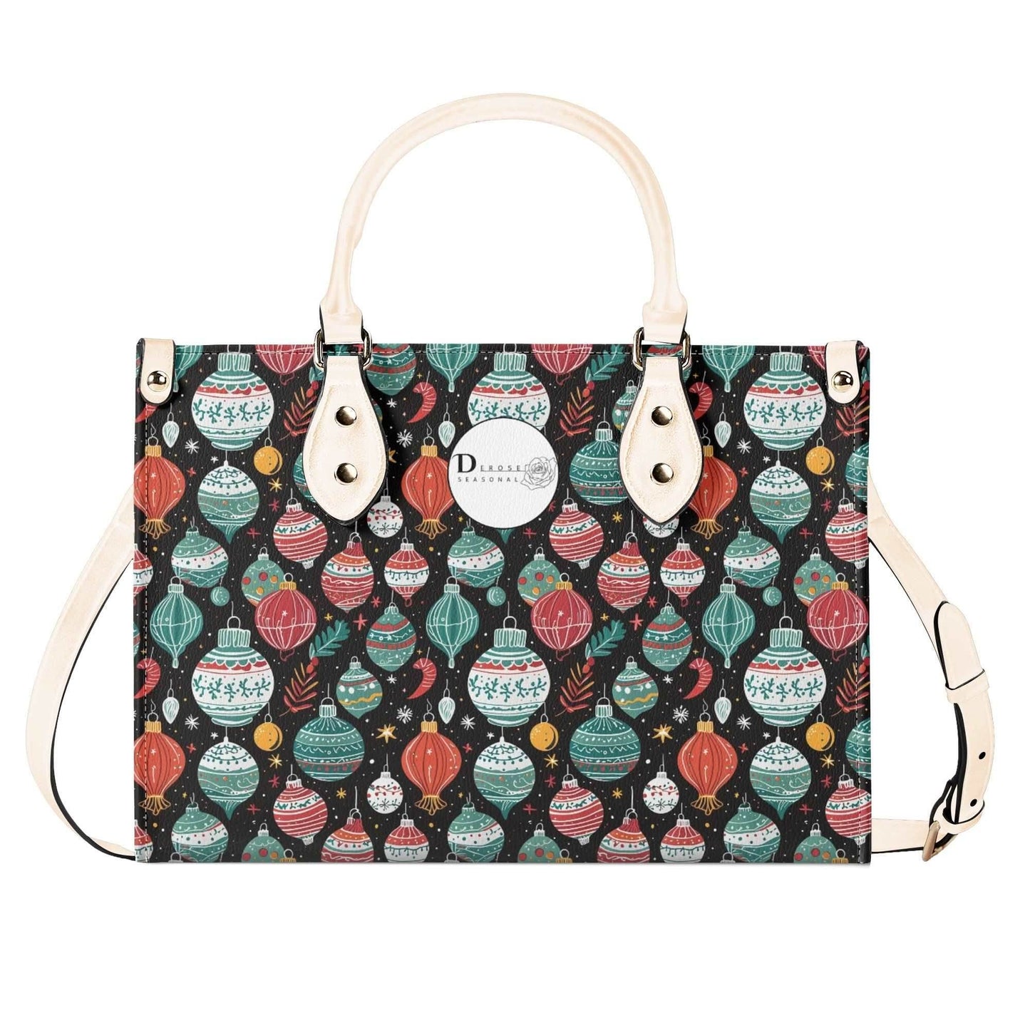 Big Ornament Luxury Women Leather Handbag (3 sizes) - DeRose Seasonal