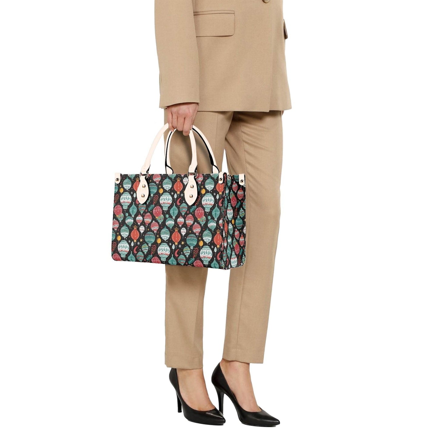 Big Ornament Luxury Women Leather Handbag (3 sizes) - DeRose Seasonal