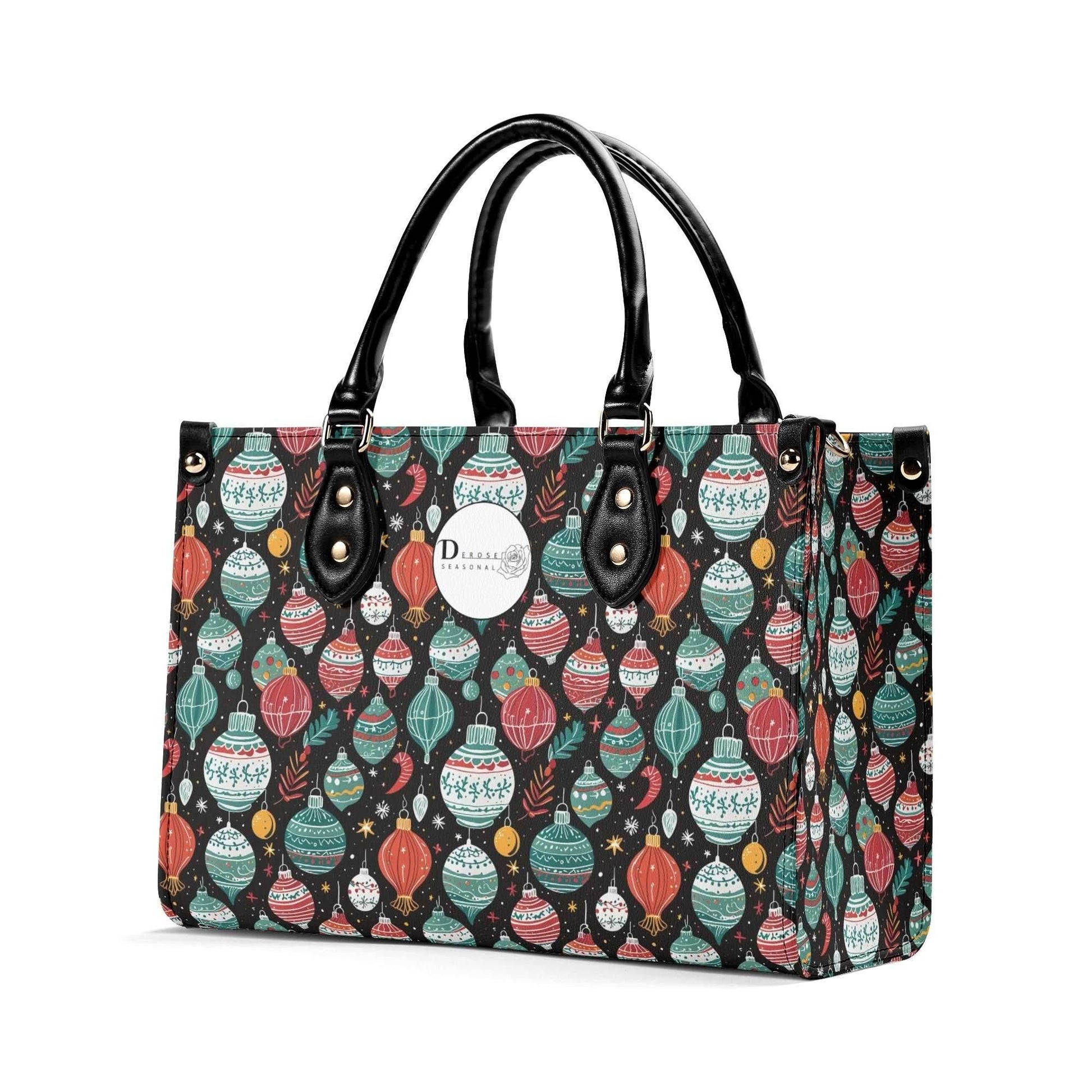 Big Ornament Luxury Women Leather Handbag (3 sizes) - DeRose Seasonal