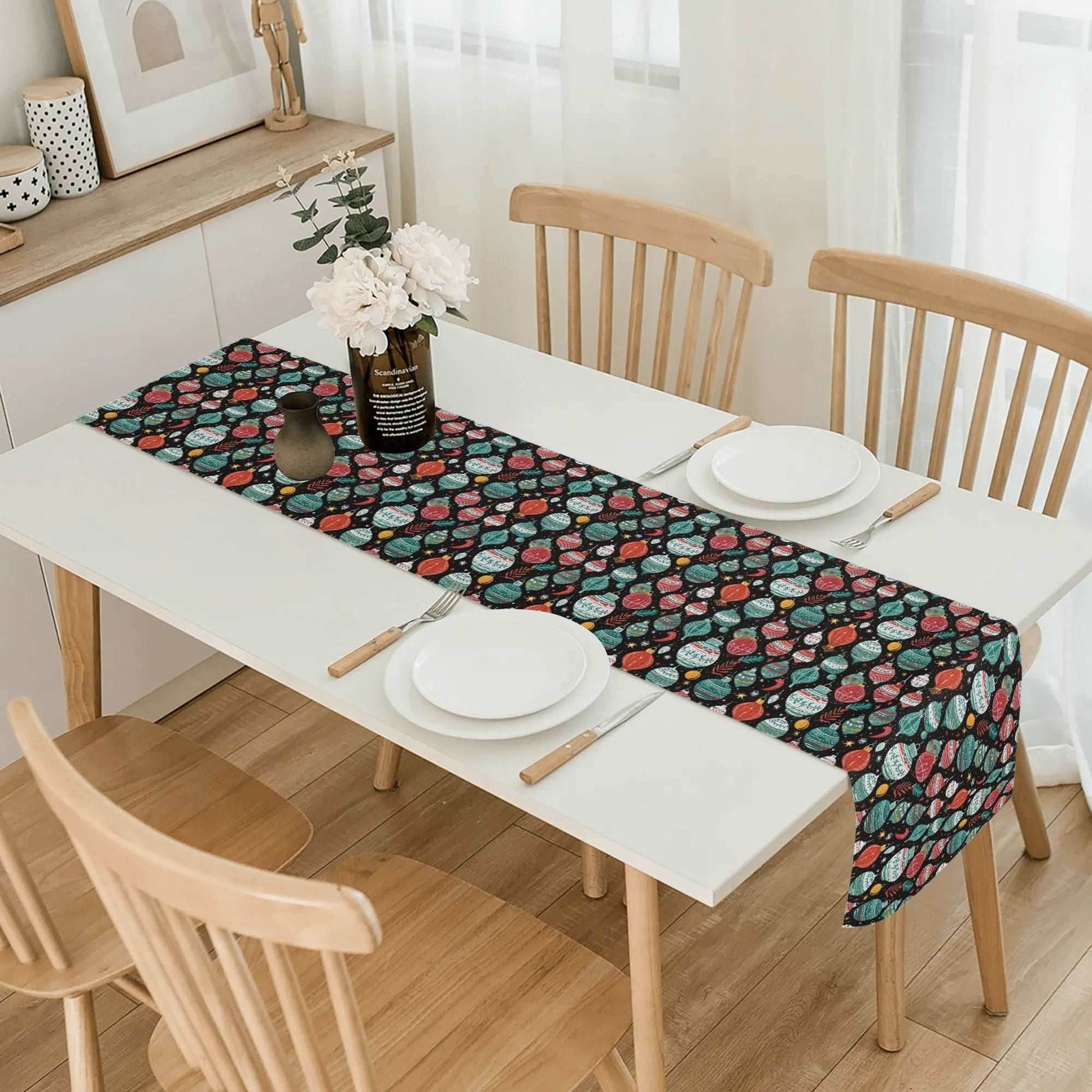 Big Ornament Polyester Table Runner - DeRose Seasonal
