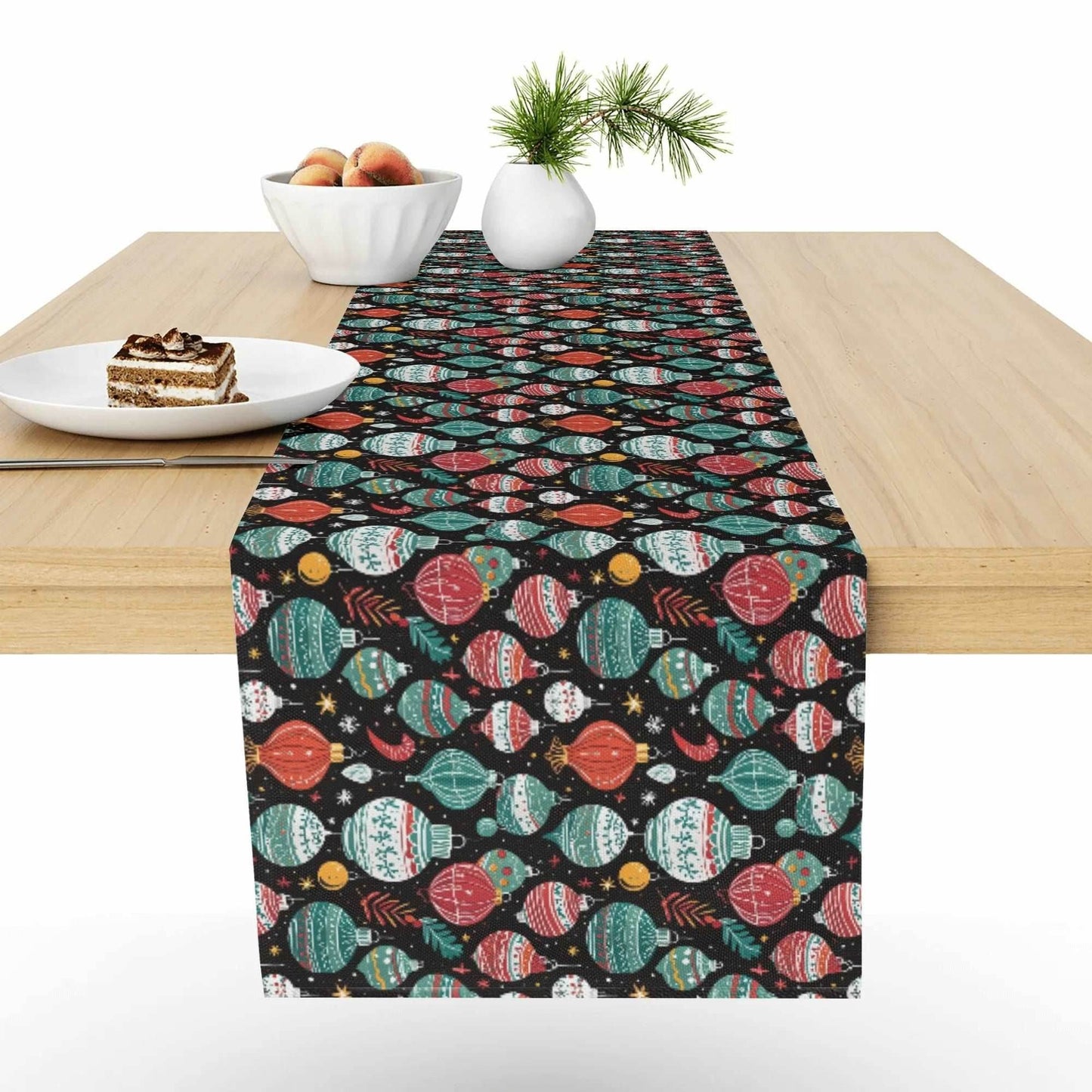 Big Ornament Polyester Table Runner - DeRose Seasonal