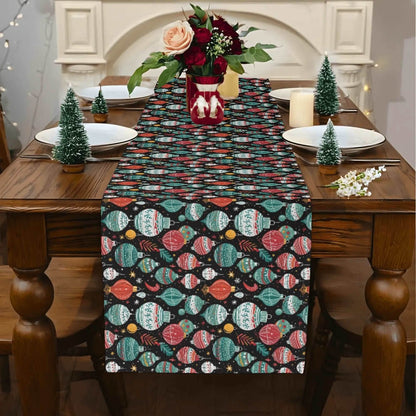 Big Ornament Polyester Table Runner - DeRose Seasonal