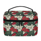 Big Poinsettia Leather Cosmetic Bag - DeRose Seasonal