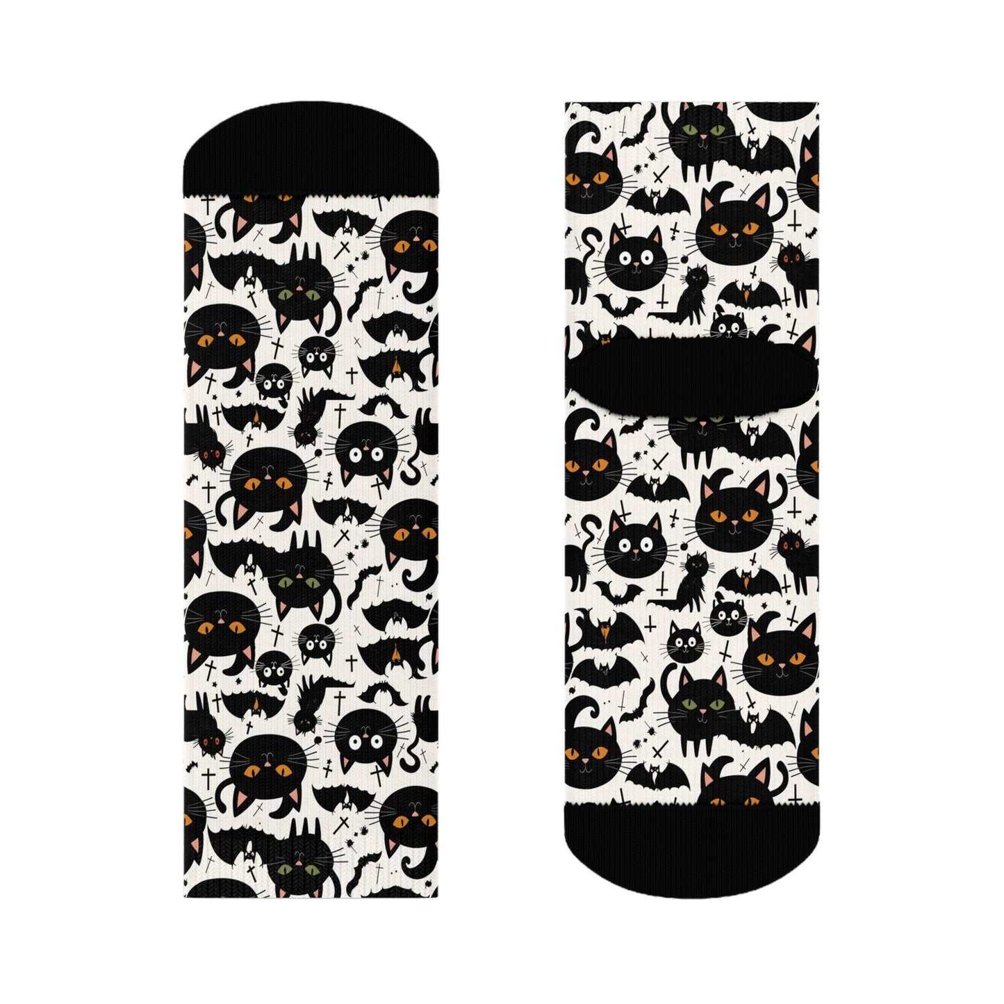 Crazy Cat Lady Polyester Crew Socks 3 sizes - DeRose Seasonal