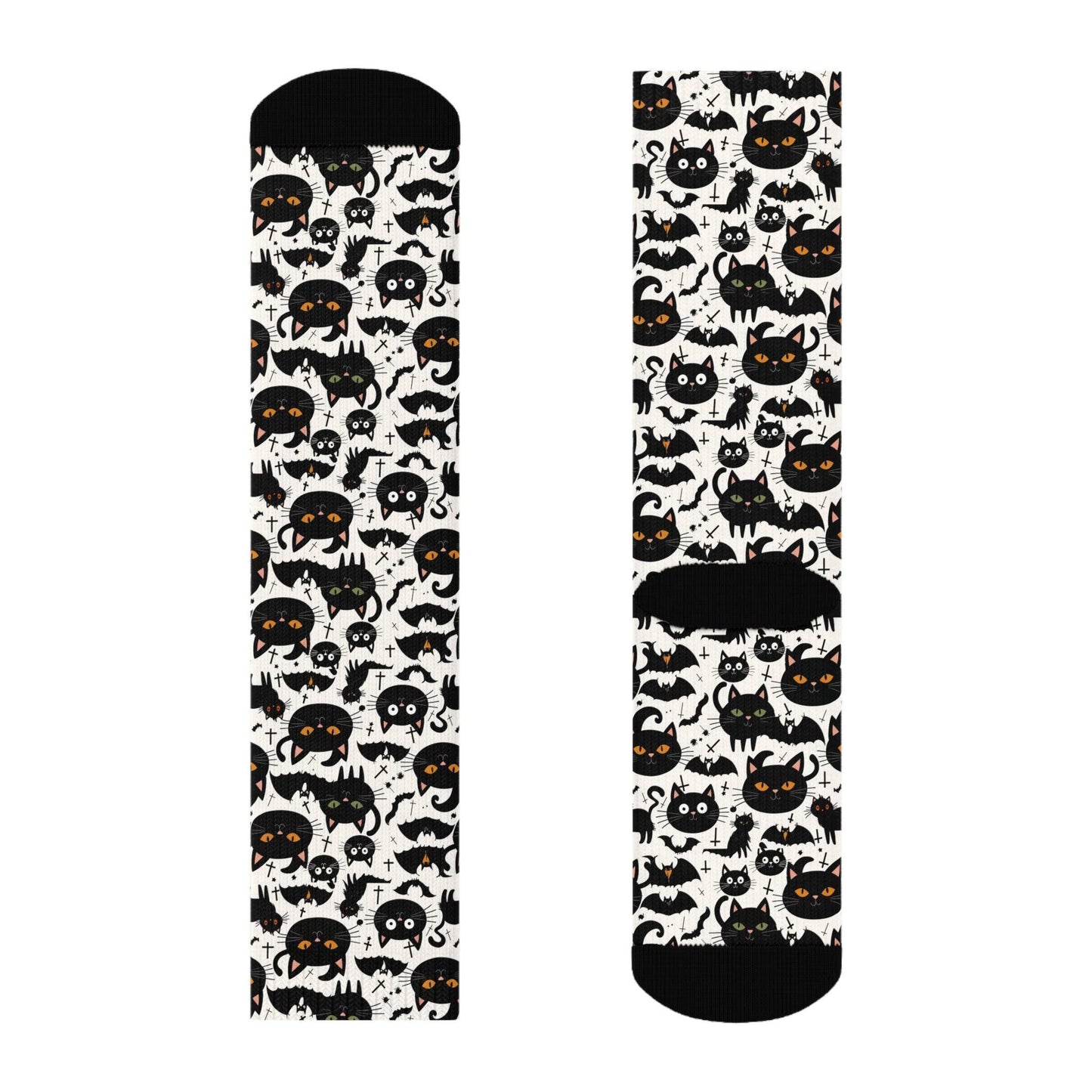 Crazy Cat Lady Polyester Crew Socks 3 sizes - DeRose Seasonal