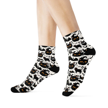 Crazy Cat Lady Polyester Crew Socks 3 sizes - DeRose Seasonal